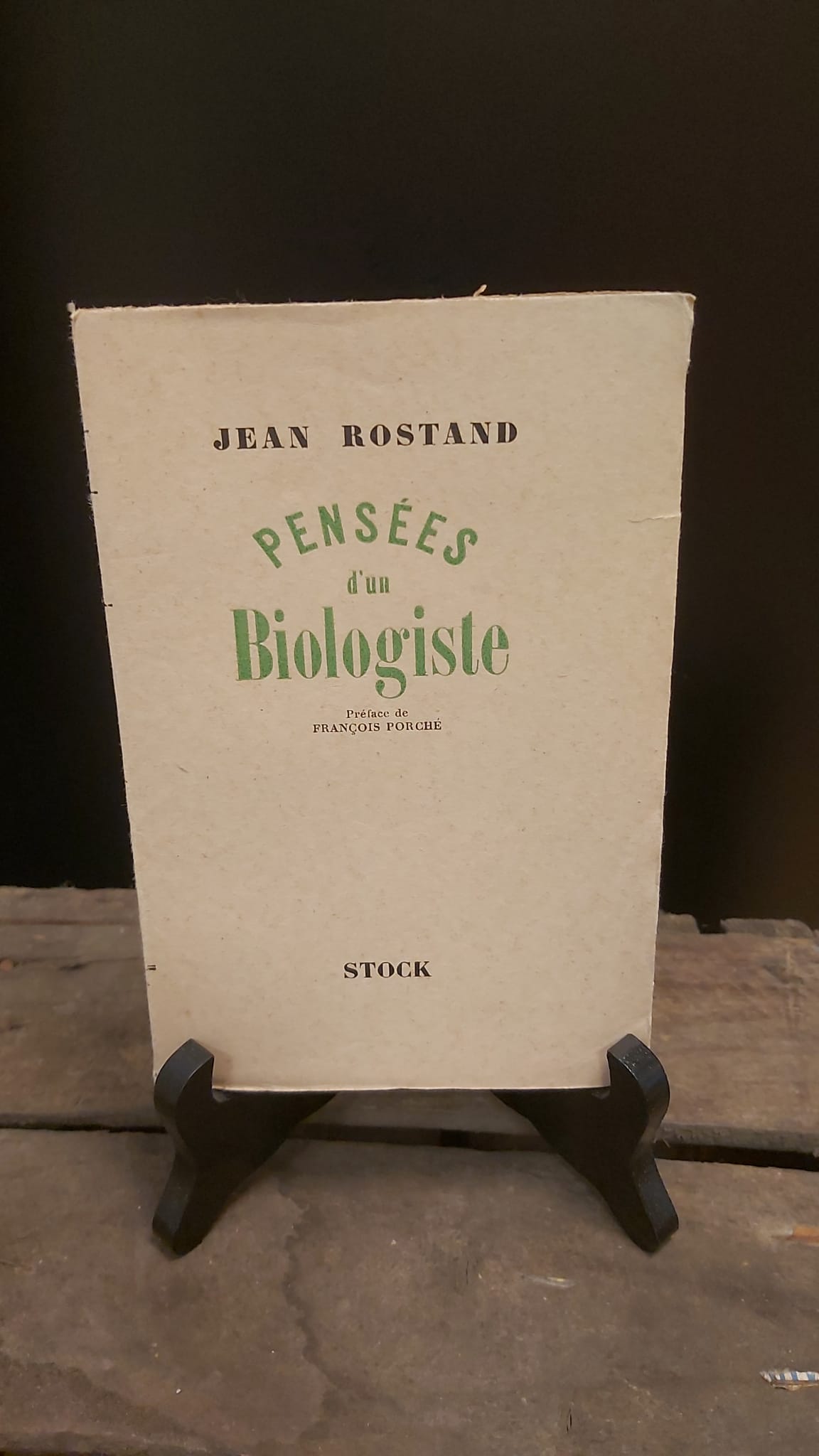 Pensées d'un biologiste
Jean Rostand - 1939