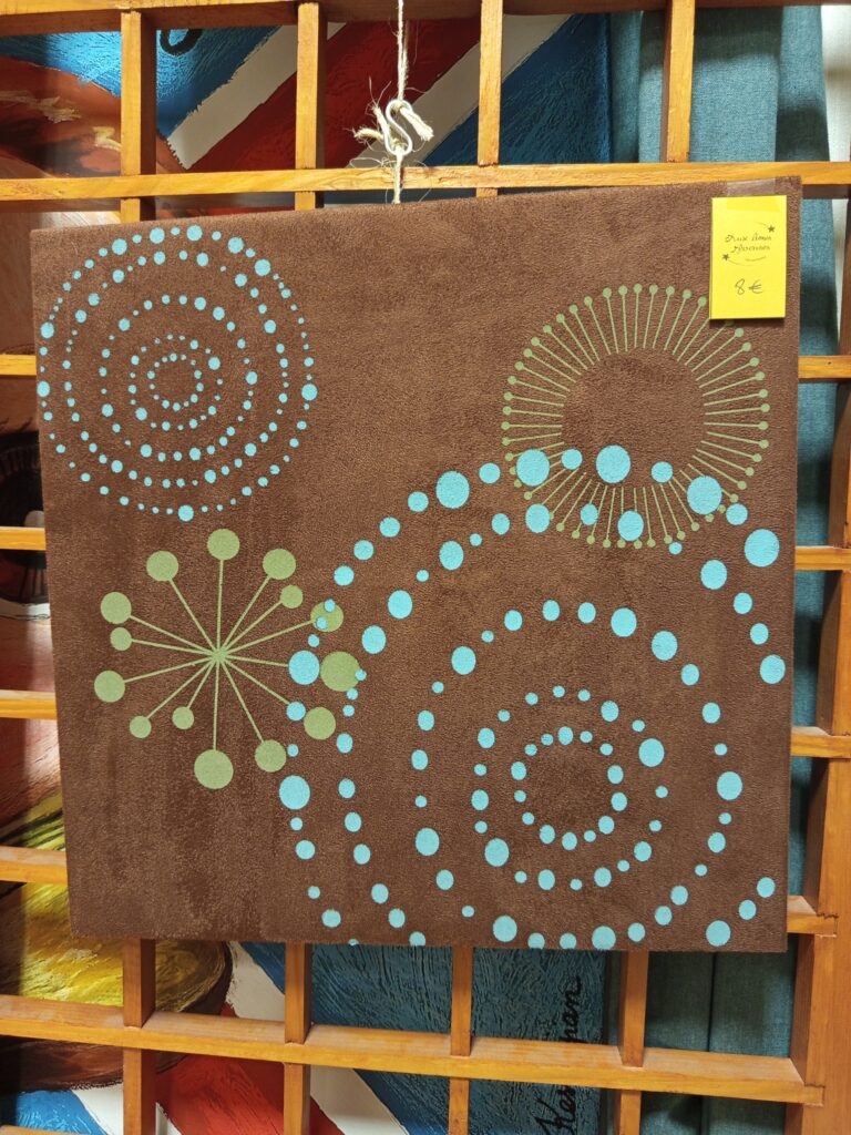 tableau - velours - 8 € - 35 x 35 cm