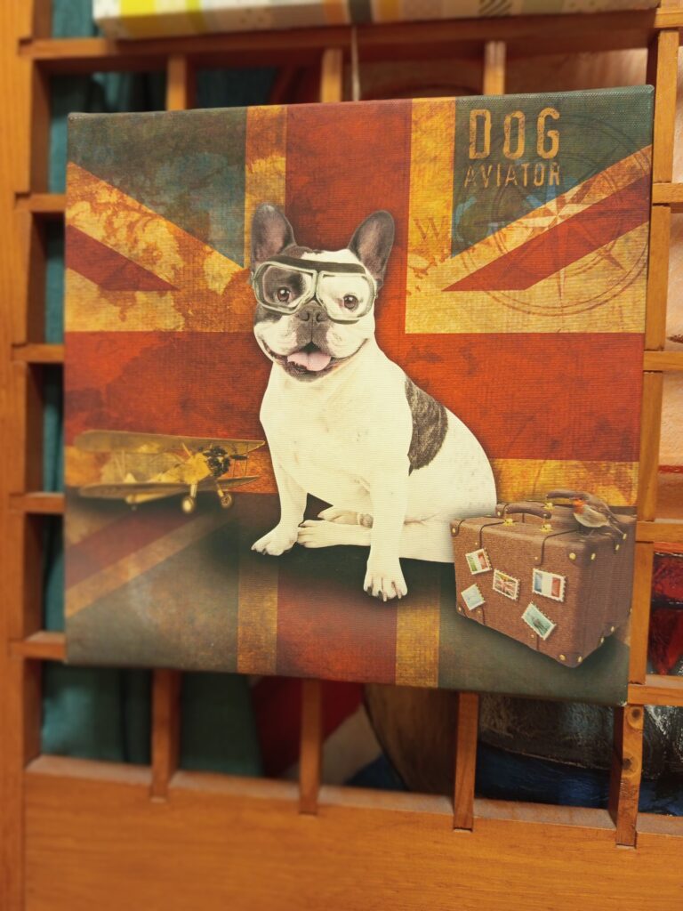 tableau - dog aviator - 7 € - 30 x 30 cm