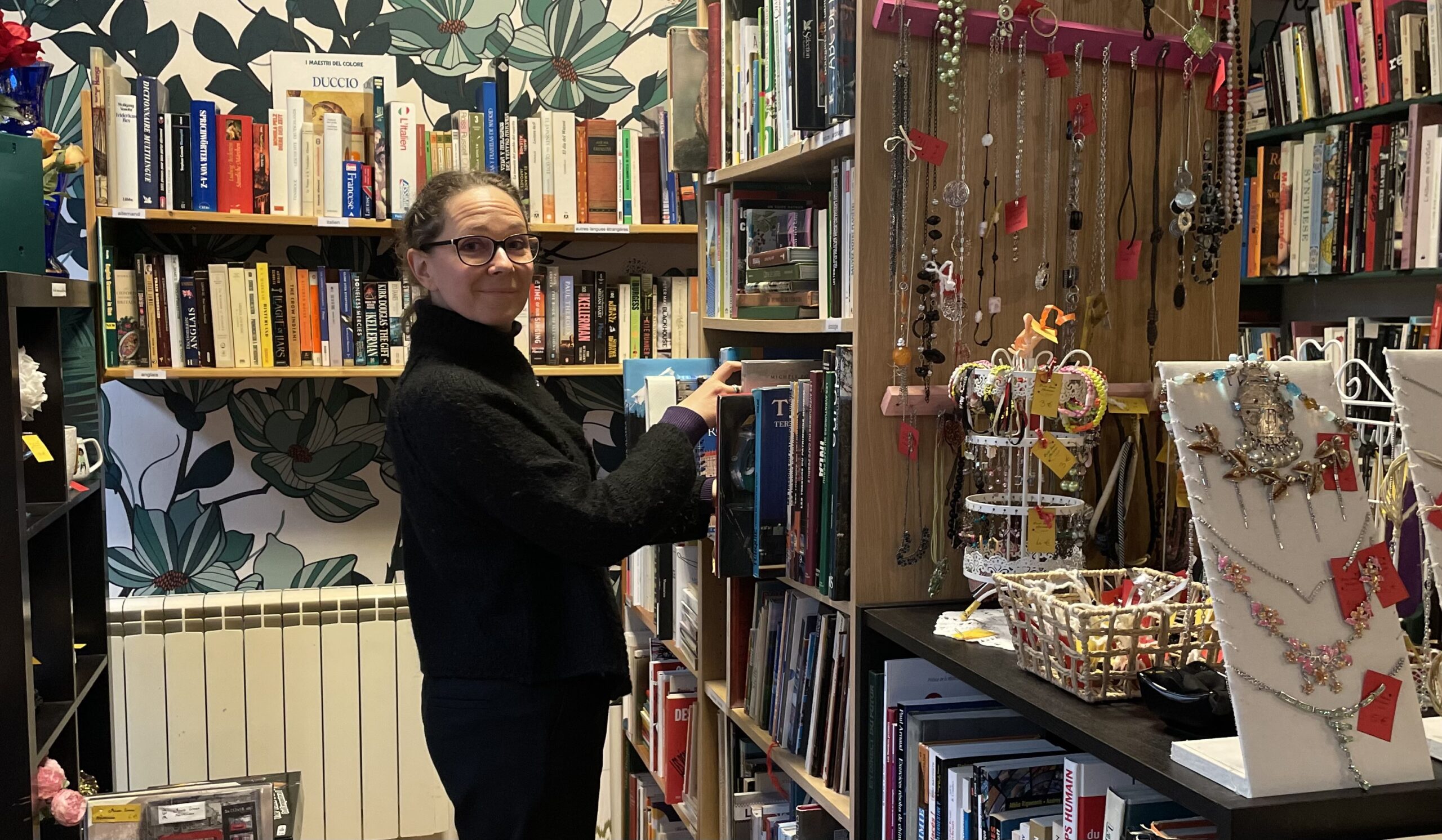 Céline dans la boutique